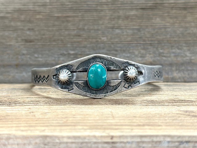 FHB1- Fred Harvey Turquoise Bracelet